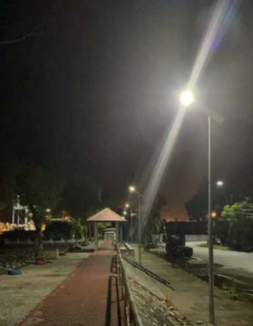 Taman Harapan solar street lighting